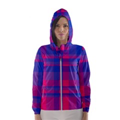 Bisexual Plaid Women s Hooded Windbreaker by NanaLeonti