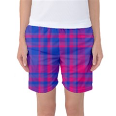 Bisexual Plaid Women s Basketball Shorts by NanaLeonti