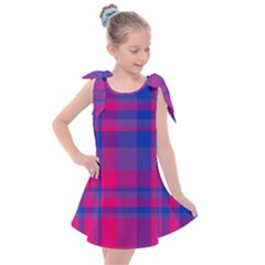 Bisexual Plaid Kids  Tie Up Tunic Dress by NanaLeonti