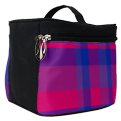 Bisexual Plaid Make Up Travel Bag (small) by NanaLeonti