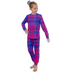 Bisexualplaid Kids  Long Sleeve Set 