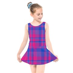 Bisexualplaid Kids  Skater Dress Swimsuit by NanaLeonti