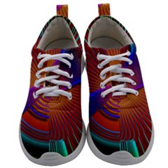 Lines Rays Background Light Rainbow Mens Athletic Shoes by Bajindul