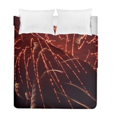 Fireworks Red Orange Yellow Duvet Cover Double Side (full/ Double Size) by Bajindul