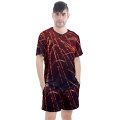 Fireworks Red Orange Yellow Men s Mesh Tee And Shorts Set