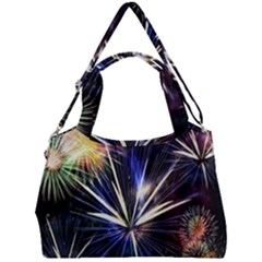 Fireworks Rocket Night Lights Double Compartment Shoulder Bag by HermanTelo