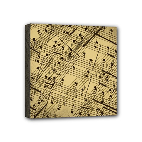 Music Nuts Sheet Mini Canvas 4  X 4  (stretched)