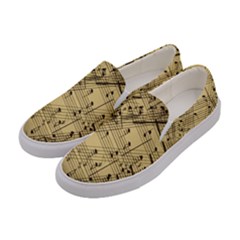 Music Nuts Sheet Women s Canvas Slip Ons