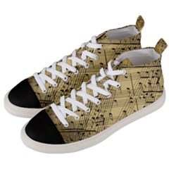 Music Nuts Sheet Men s Mid-top Canvas Sneakers