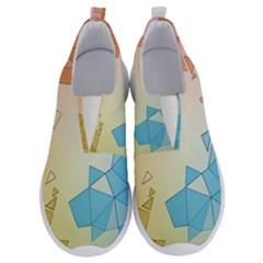 Background Pastel Geometric Lines No Lace Lightweight Shoes by Alisyart
