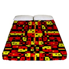 Rby 56 Fitted Sheet (queen Size) by ArtworkByPatrick