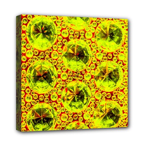 Cut Glass Beads Mini Canvas 8  X 8  (stretched) by essentialimage