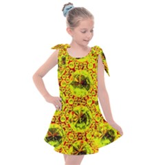 Cut Glass Beads Kids  Tie Up Tunic Dress by essentialimage