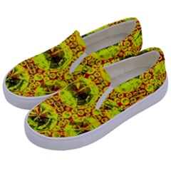 Cut Glass Beads Kids  Canvas Slip Ons by essentialimage