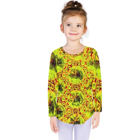 Cut Glass Beads Kids  Long Sleeve Tee by essentialimage