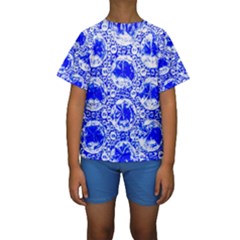 Cut Glass Beads Kids  Short Sleeve Swimwear by essentialimage