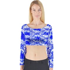 Cut Glass Beads Long Sleeve Crop Top by essentialimage