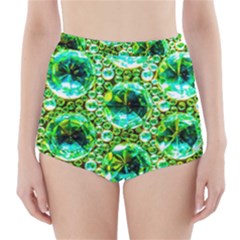 Cut Glass Beads High-waisted Bikini Bottoms by essentialimage