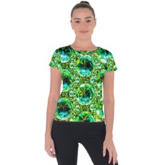 Cut Glass Beads Short Sleeve Sports Top  by essentialimage