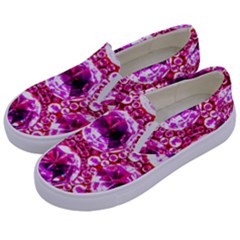 Cut Glass Beads Kids  Canvas Slip Ons by essentialimage