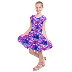 Cut Glass Beads Kids  Short Sleeve Dress by essentialimage