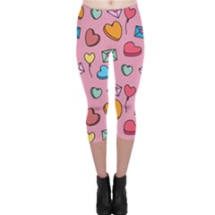 Candy Pattern Capri Leggings  by Sobalvarro