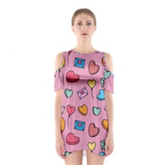 Candy Pattern Shoulder Cutout One Piece Dress by Sobalvarro