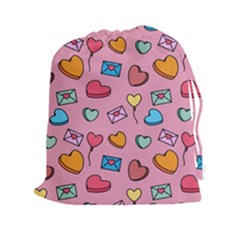 Candy Pattern Drawstring Pouch (2xl) by Sobalvarro