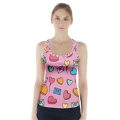 Candy Pattern Racer Back Sports Top by Sobalvarro