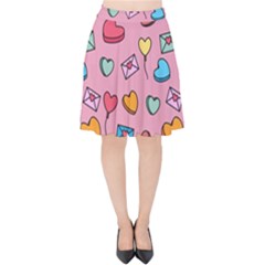 Candy Pattern Velvet High Waist Skirt by Sobalvarro