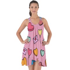 Candy Pattern Show Some Back Chiffon Dress by Sobalvarro