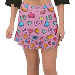Candy Pattern Fishtail Mini Chiffon Skirt by Sobalvarro