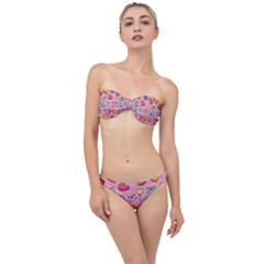 Candy Pattern Classic Bandeau Bikini Set by Sobalvarro