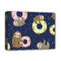 Cute Sloth With Sweet Doughnuts Deluxe Canvas 16  x 12  (Stretched)  View1