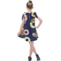 Cute Sloth With Sweet Doughnuts Kids  Tie Up Tunic Dress View2