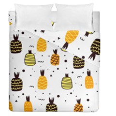 Pineapples Duvet Cover Double Side (queen Size) by Sobalvarro