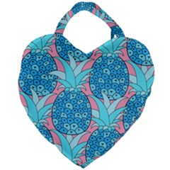 Pineapples Giant Heart Shaped Tote by Sobalvarro