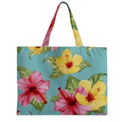 Hibiscus Zipper Medium Tote Bag by Sobalvarro