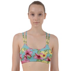 Hibiscus Line Them Up Sports Bra by Sobalvarro