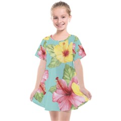 Hibiscus Kids  Smock Dress by Sobalvarro