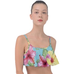 Hibiscus Frill Bikini Top by Sobalvarro