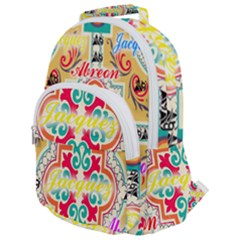 Floral Rounded Multi Pocket Backpack by ABjCompany