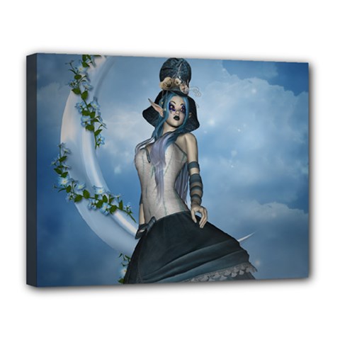 Wonderful Fantasy Women Canvas 14  X 11  (stretched) by FantasyWorld7