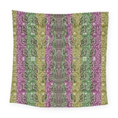 Leaves Contemplative In Pearls Free From Disturbance Square Tapestry (large) by pepitasart