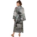 Wonderful Black And White Horse Maxi Kimono View2