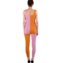 Mod Pink And Orange Squares One Piece Catsuit View2