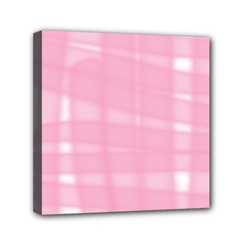 Pink Ribbon Mini Canvas 6  X 6  (stretched)