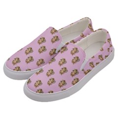 Angel Cherub Pink Men s Canvas Slip Ons