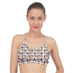 Angel Cherub Butterflies White Basic Training Sports Bra by snowwhitegirl