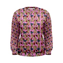 Angel Cherub Butterflies Pink Women s Sweatshirt